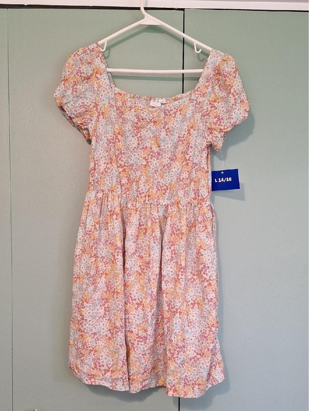 Nwt Roxy Girls Floral Dress Size Large